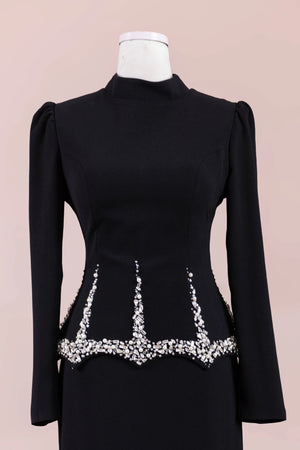 Ranya Tesettür Abiye - FioraofDress - tesettur - abiye - Siyahh - 38 - hijab - evening - dress