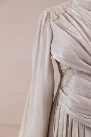 Rovi Tesettür Abiye - FioraofDress - tesettur - abiye - Taş - 40 - hijab - evening - dress