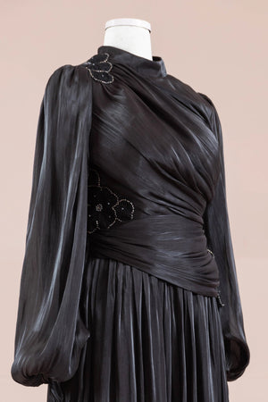 Rovi Tesettür Abiye - FioraofDress - tesettur - abiye - SİYAH - 40 - hijab - evening - dress