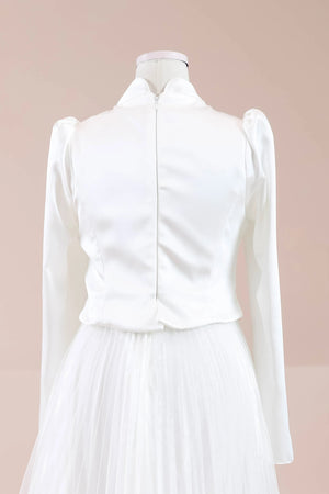 Rozya Tesettür Abiye - FioraofDress - tesettur - abiye - Beyaz - 38 - hijab - evening - dress