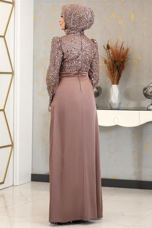 Şehrazat Tesettür Abiye Rose - FioraofDress - tesettur - abiye - 48 - hijab - evening - dress
