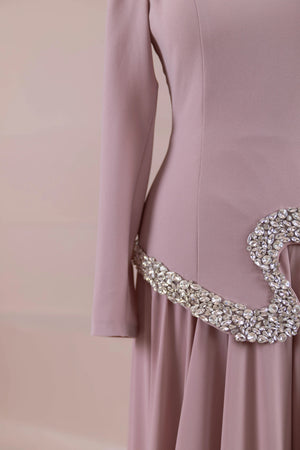 Selva Tesettür Abiye - FioraofDress - tesettur - abiye - pudraa - 38 - hijab - evening - dress