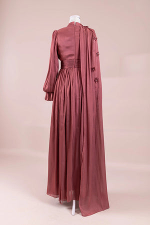 Sivra Tesettür Abiye - FioraofDress - tesettur - abiye - Berry - 38 - hijab - evening - dress