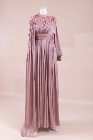 Sivra Tesettür Abiye - FioraofDress - tesettur - abiye - rose - 38 - hijab - evening - dress