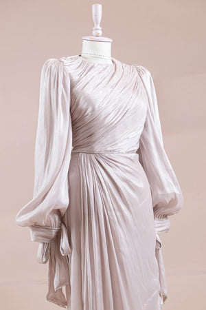 Su Yolu Tesettür Abiye - FioraofDress - tesettur - abiye - BEJ - 38 - hijab - evening - dress