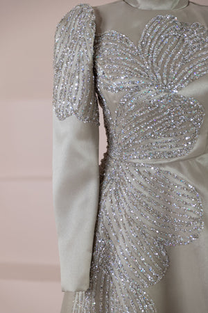 Talia Tesettür Abiye - FioraofDress - tesettur - abiye - Yağı Yeşil - 38 - hijab - evening - dress