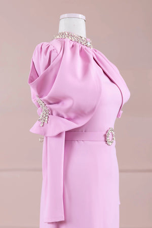 Tilu Tesettür Abiye - FioraofDress - tesettur - abiye - PEMBE - 38 - hijab - evening - dress