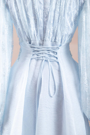 Xavier Tesettür Abiye - FioraofDress - tesettur - abiye - Mavi - 36 - hijab - evening - dress