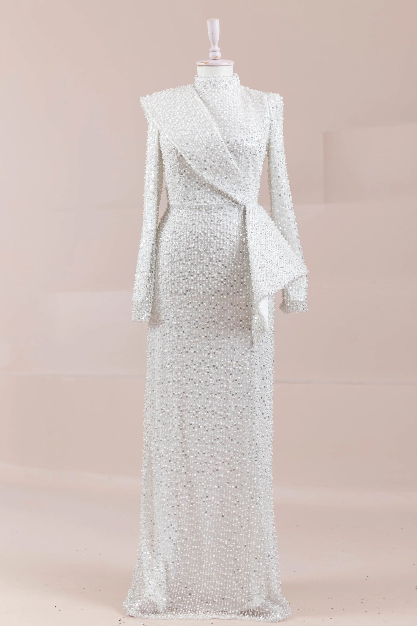 Ziva Tesettür Abiye - FioraofDress - tesettur - abiye - Beyaz - 38 - hijab - evening - dress