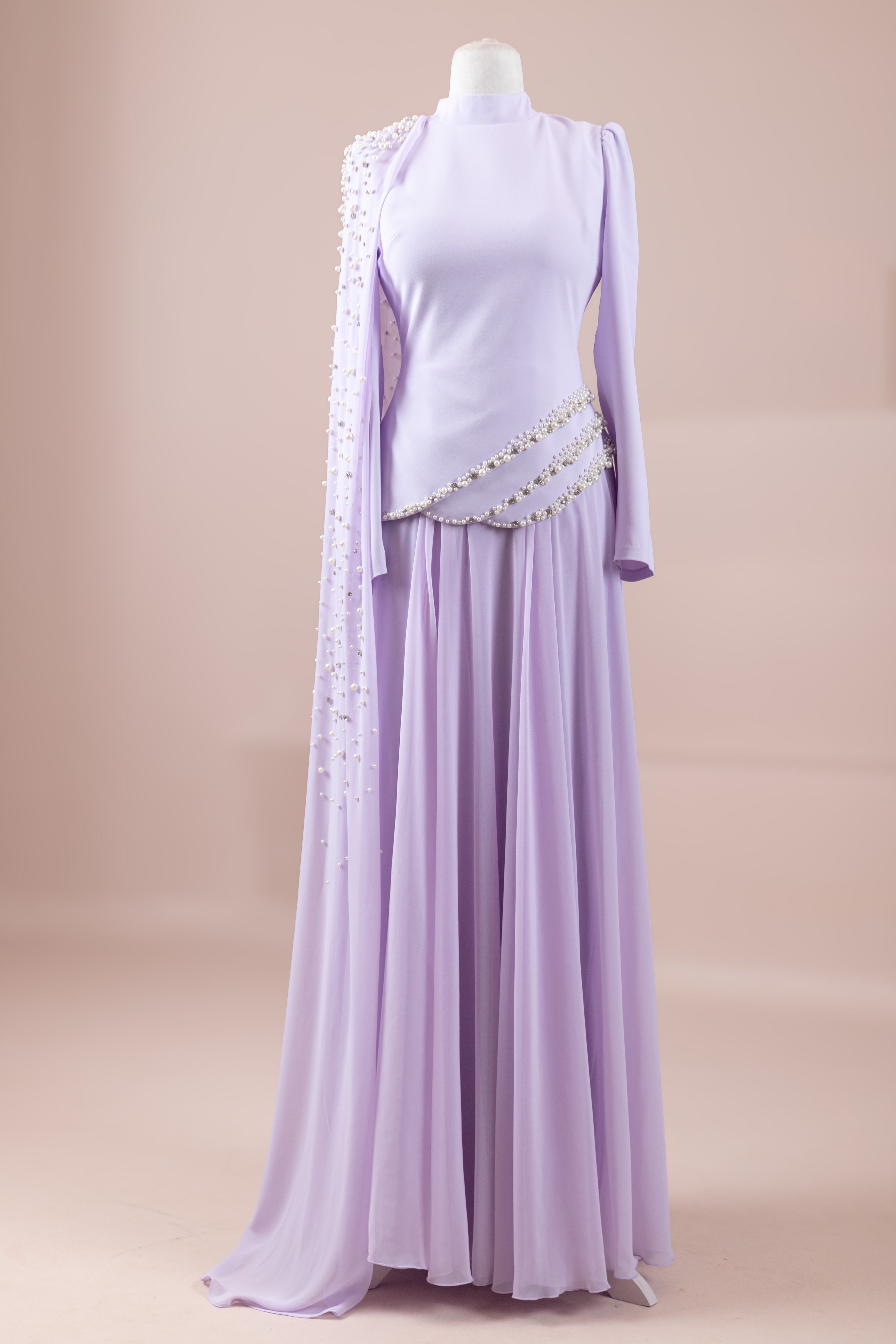 Trily Modest Evening Dress