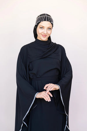 Abaya Tesettur Abiye - FioraofDress - tesettur - abiye - 36 - Siyahh - hijab - evening - dress
