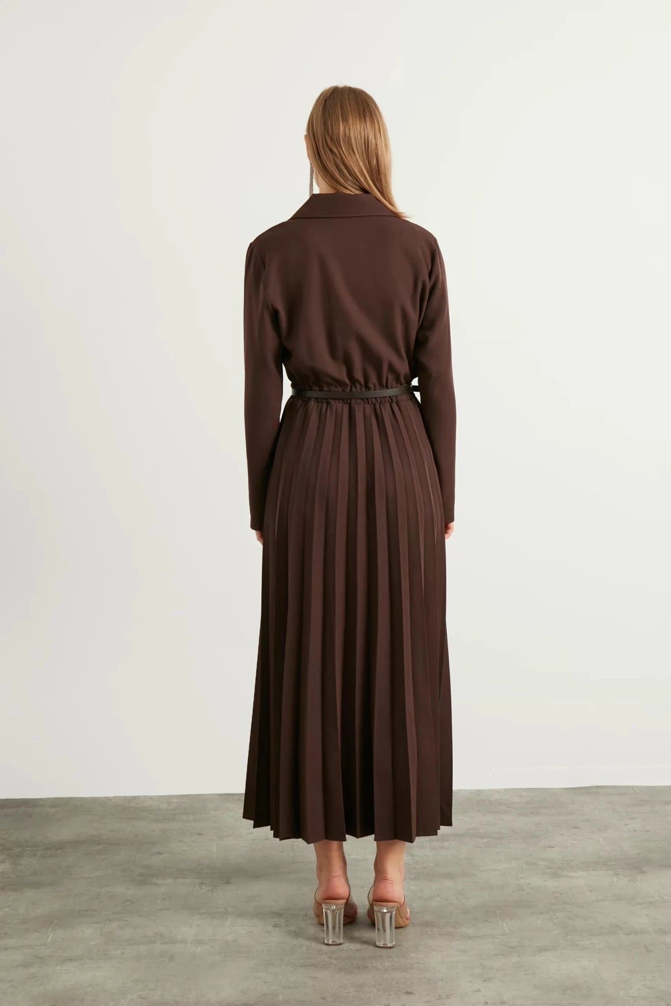 Aden Tesettür Elbise - FioraofDress - tesettur - abiye - 42 - KAHVERENGİ - hijab - evening - dress