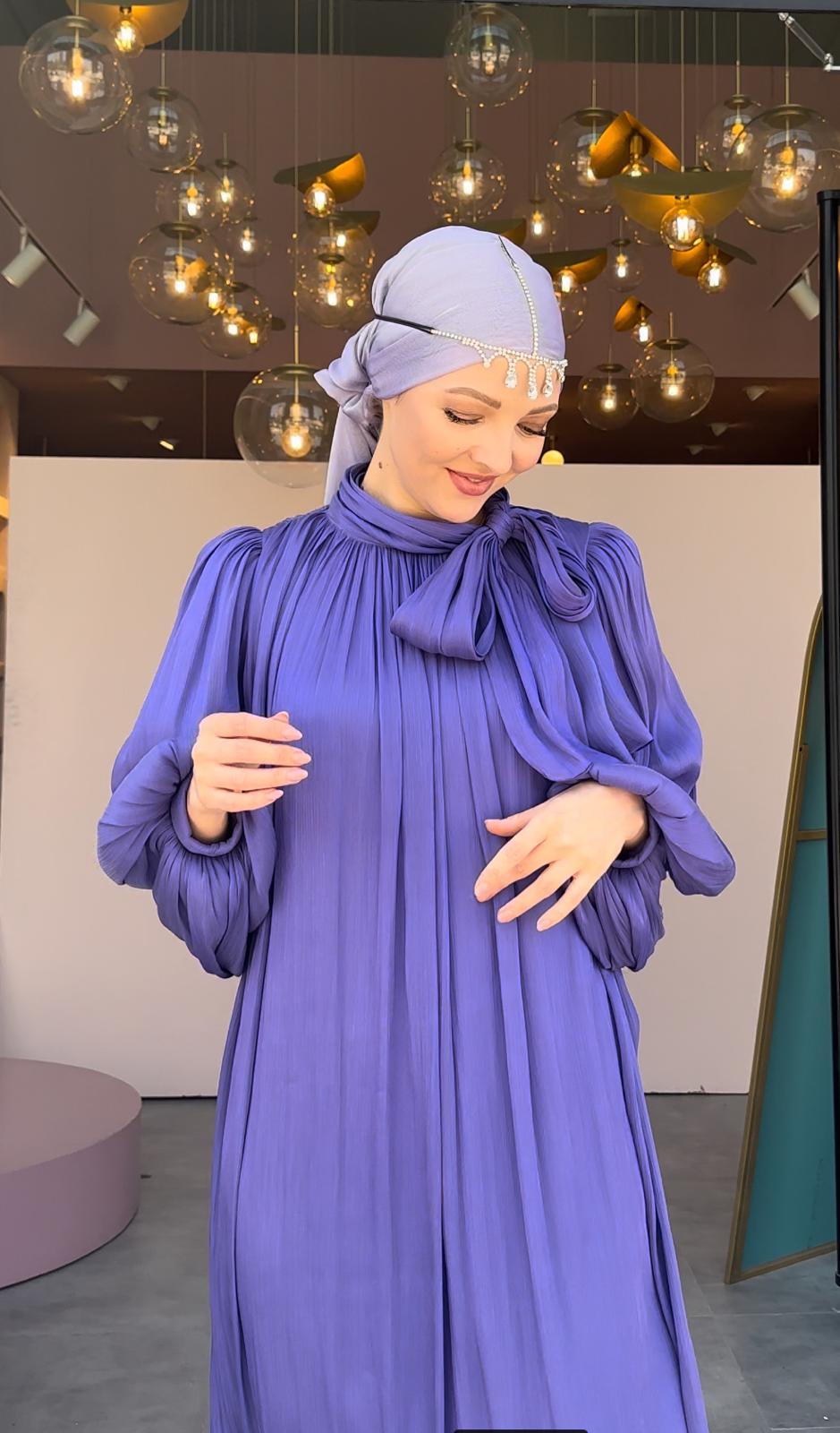 Aditya Tesettür Abiye - FioraofDress - tesettur - abiye - 44 - MOR - hijab - evening - dress