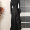 Adriana Tesettür Abiye - FioraofDress - tesettur - abiye - SİYAH - 36 - hijab - evening - dress