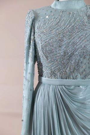Ahenk Tesettür Abiye - FioraofDress - tesettur - abiye - mint - 38 - hijab - evening - dress
