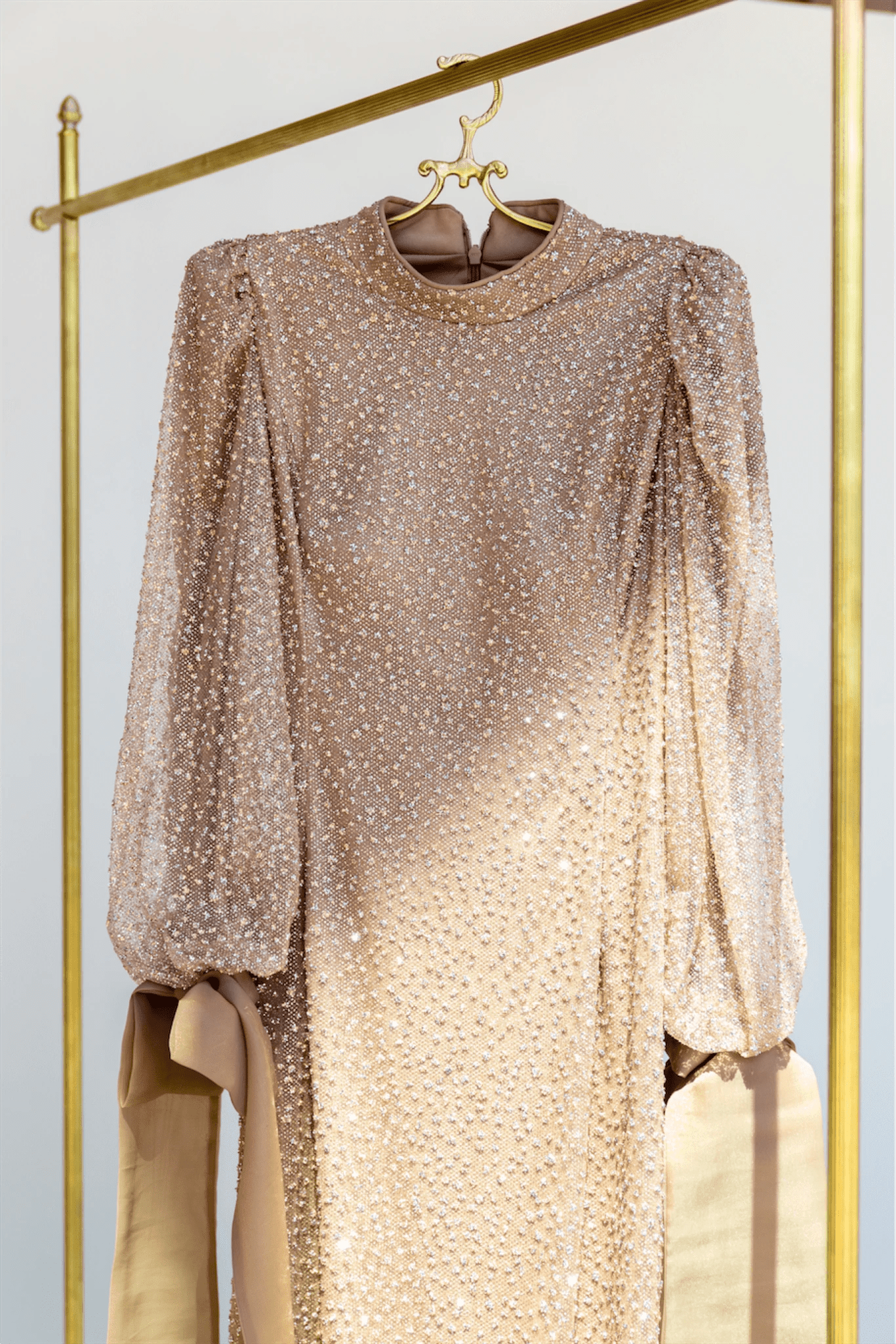 Alina Tesettür Abiye - FioraofDress - tesettur - abiye - 48 - GOLD - hijab - evening - dress