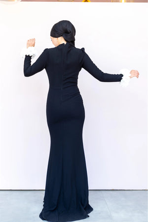 Allegra Tesettür Abiye - FioraofDress - tesettur - abiye - 44 - Siyahh - hijab - evening - dress