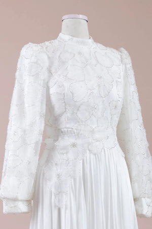 Alora Tesettür Abiye - FioraofDress - tesettur - abiye - Beyaz - 38 - hijab - evening - dress