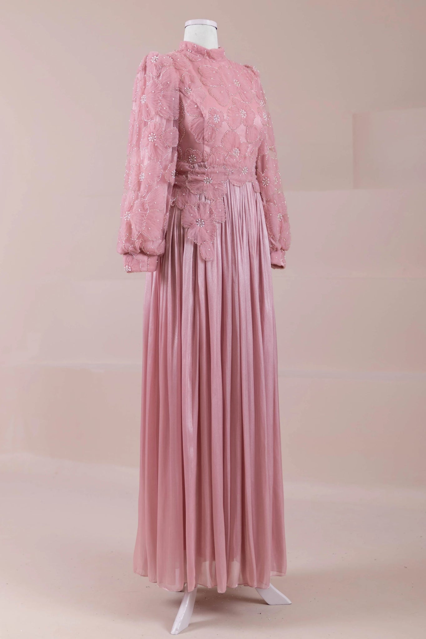 Alora Tesettür Abiye - FioraofDress - tesettur - abiye - PEMBE - 38 - hijab - evening - dress