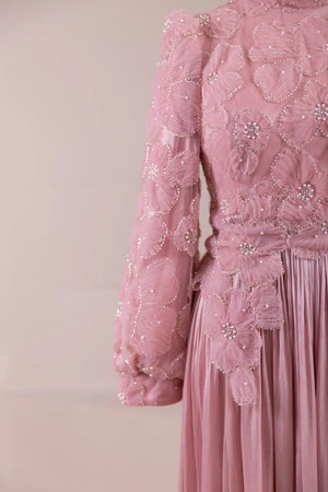 Alora Tesettür Abiye - FioraofDress - tesettur - abiye - PEMBE - 38 - hijab - evening - dress