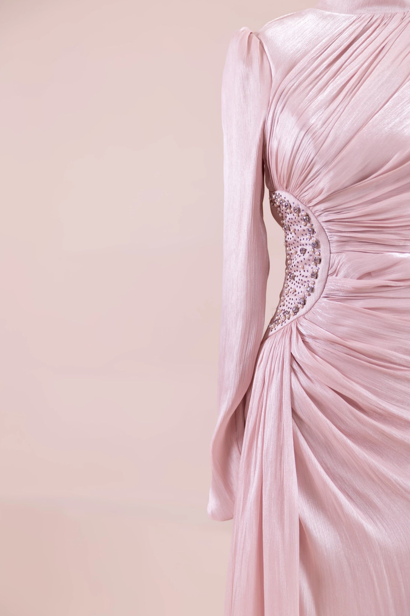 Amaris Tesettür Abiye - FioraofDress - tesettur - abiye - Pudra - 38 - hijab - evening - dress