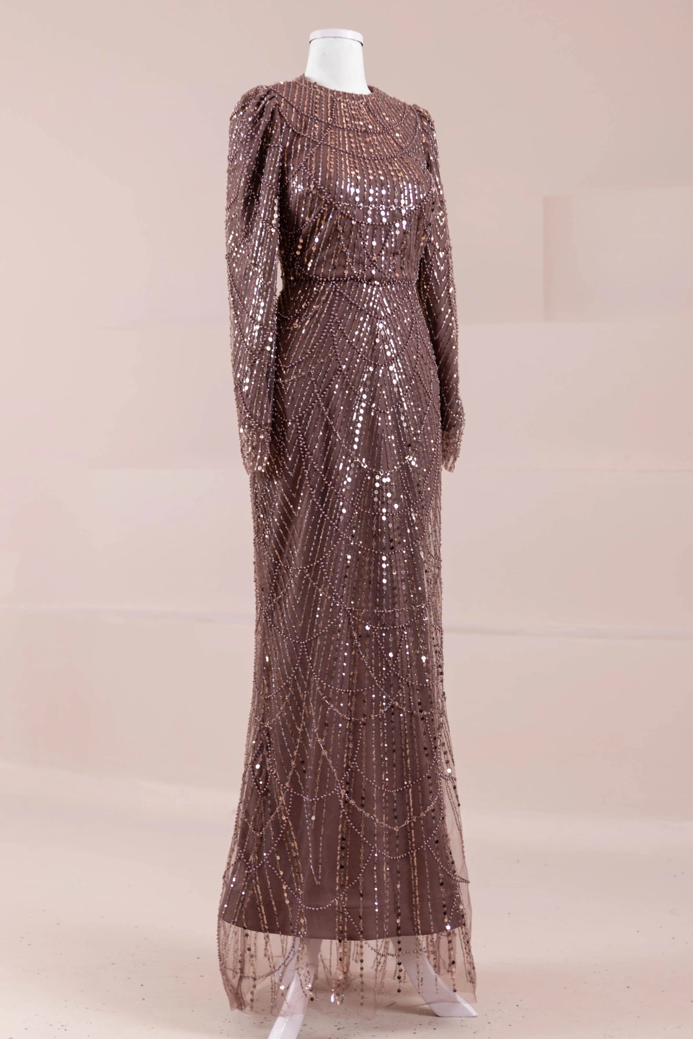 Arde Tesettür Abiye - FioraofDress - tesettur - abiye - Mocha - 38 - hijab - evening - dress