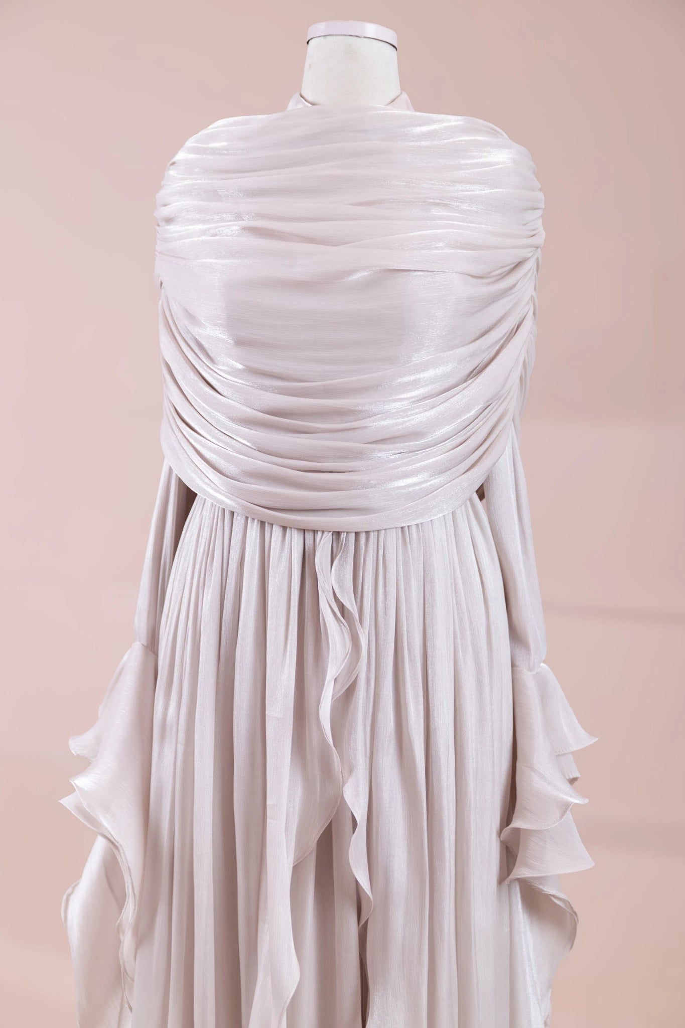 Aréa Tesettür Abiye - FioraofDress - tesettur - abiye - bejj - 38 - hijab - evening - dress