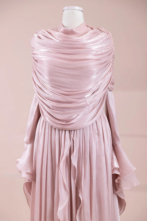 Aréa Tesettür Abiye - FioraofDress - tesettur - abiye - pudraa - 38 - hijab - evening - dress