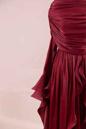 Aréa Tesettür Abiye - FioraofDress - tesettur - abiye - BORDO - 38 - hijab - evening - dress