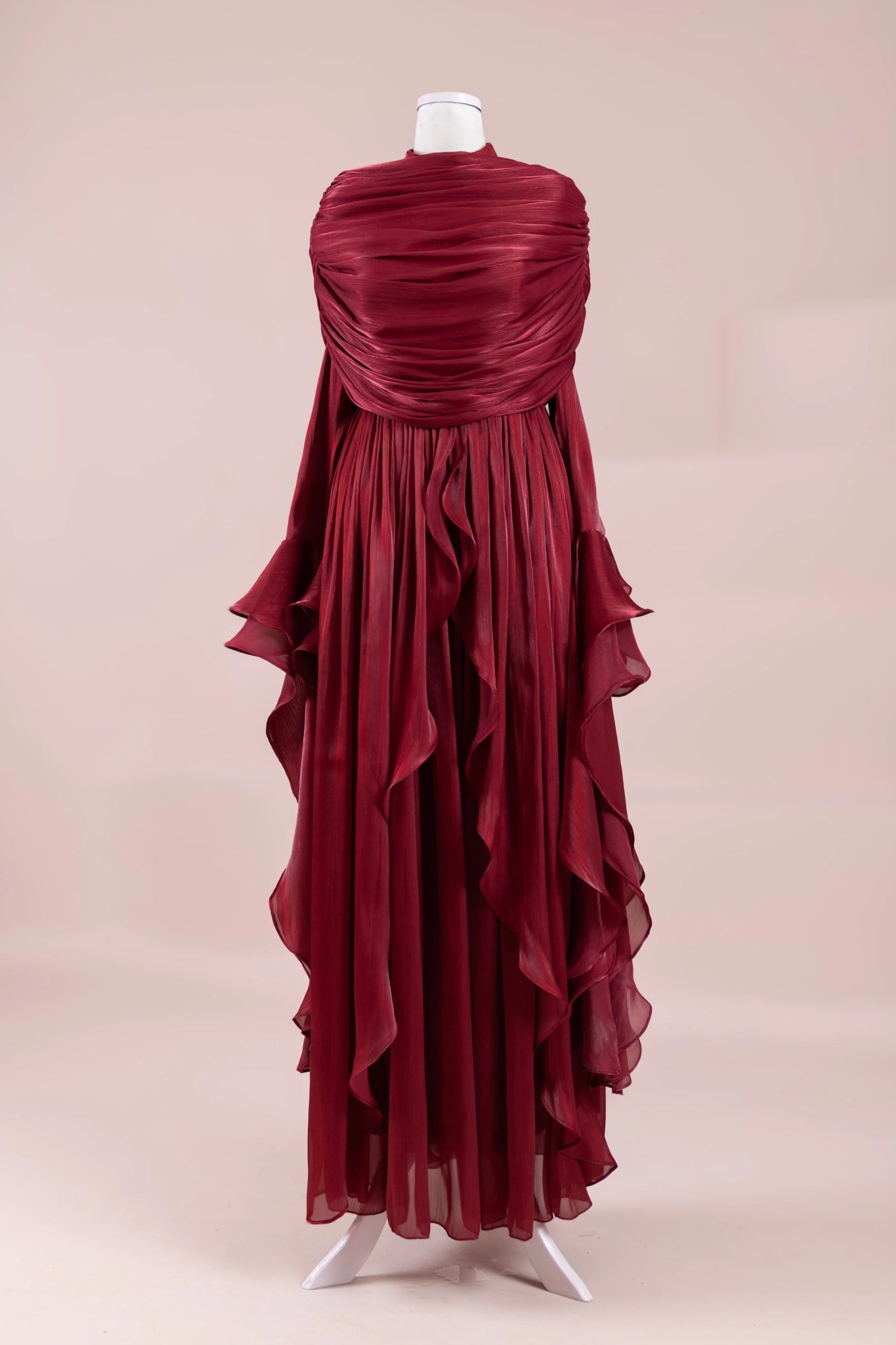 Aréa Tesettür Abiye - FioraofDress - tesettur - abiye - BORDO - 38 - hijab - evening - dress