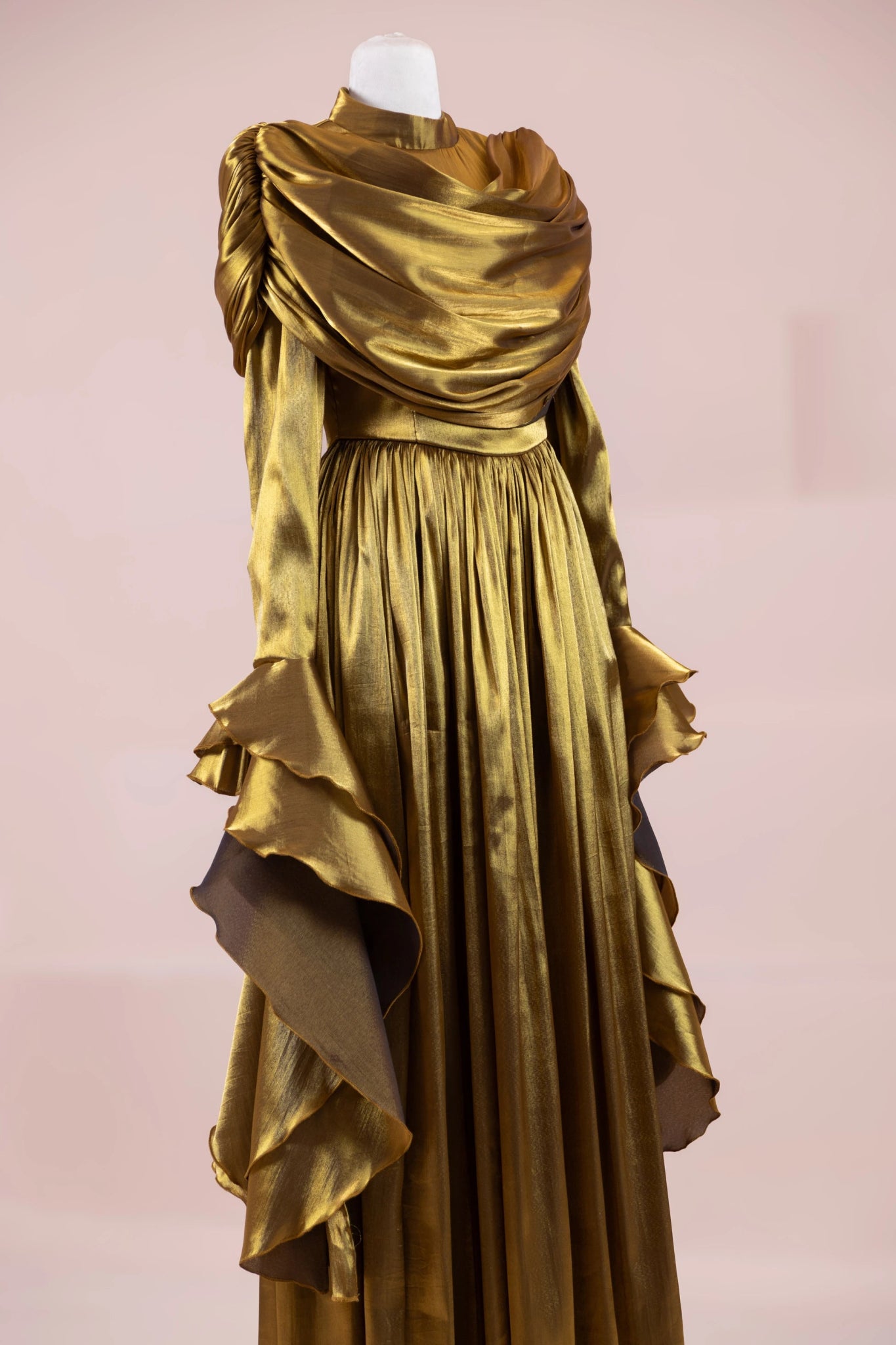 Arvia Tesettür Abiye - FioraofDress - tesettur - abiye - GOLD - 36 - hijab - evening - dress