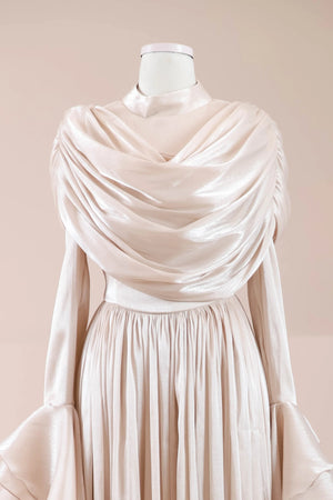 Arvia Tesettür Abiye - FioraofDress - tesettur - abiye - nude - 36 - hijab - evening - dress