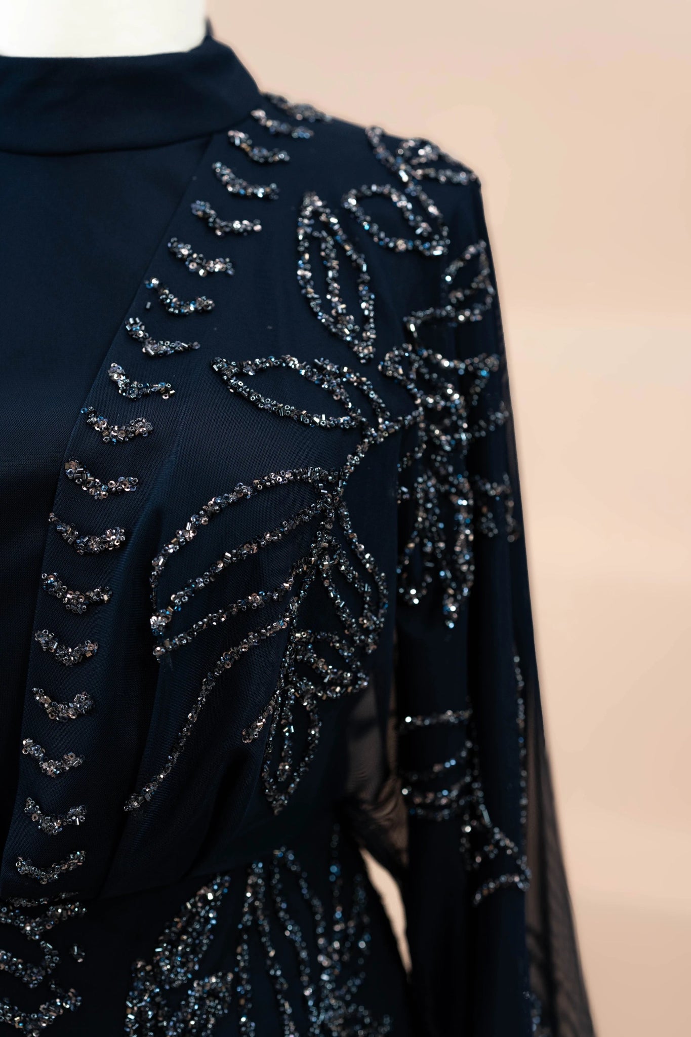 Asel Tesettür Abiye - FioraofDress - tesettur - abiye - LACİVERT - 38 - hijab - evening - dress