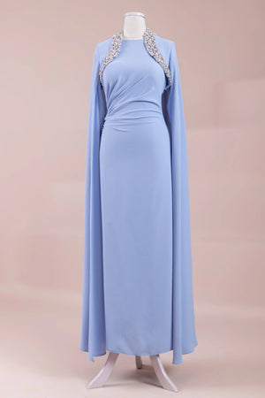 Asera Tesettür Abiye - FioraofDress - tesettur - abiye - BEBE MAVİSİ - 38 - hijab - evening - dress