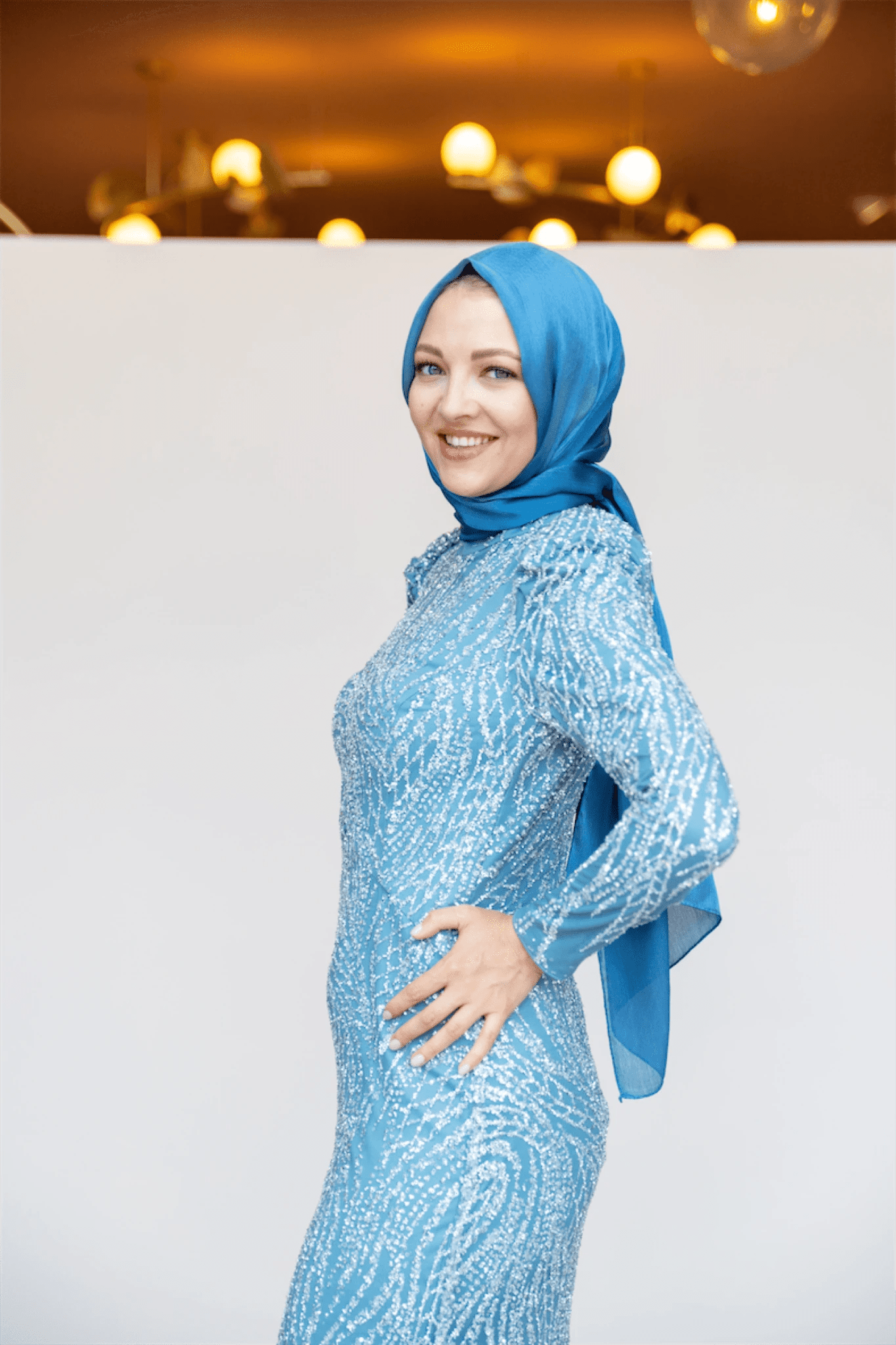 Asilen Tesettür Abiye - FioraofDress - tesettur - abiye - 44 - Mavii - hijab - evening - dress