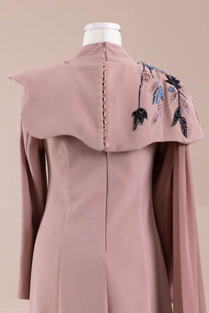 Asilta Tesettür Abiye - FioraofDress - tesettur - abiye - Gül Kurusu - 38 - hijab - evening - dress