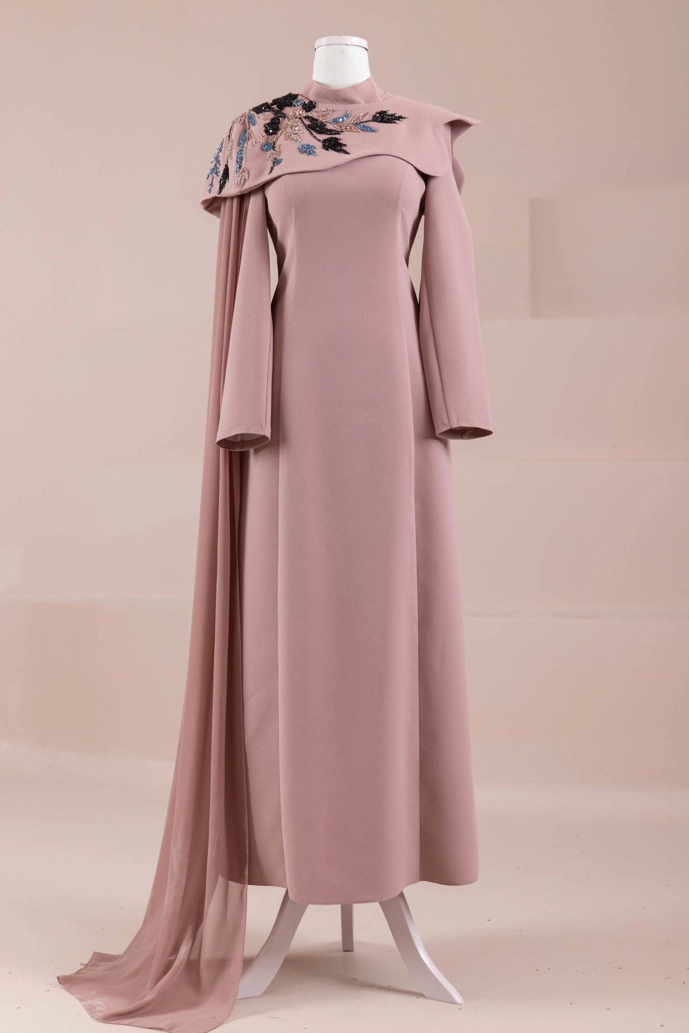 Asilta Tesettür Abiye - FioraofDress - tesettur - abiye - Gül Kurusu - 38 - hijab - evening - dress