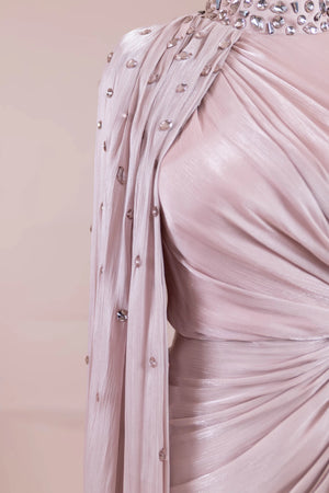 Aven Tesettür Abiye - FioraofDress - tesettur - abiye - Pudra - 38 - hijab - evening - dress