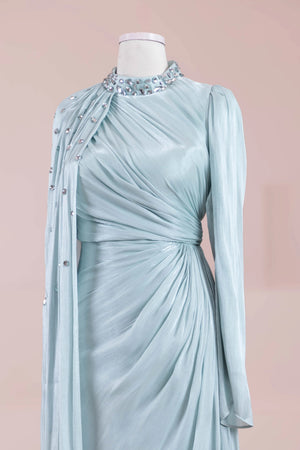Aven Tesettür Abiye - FioraofDress - tesettur - abiye - mint yeşili - 38 - hijab - evening - dress