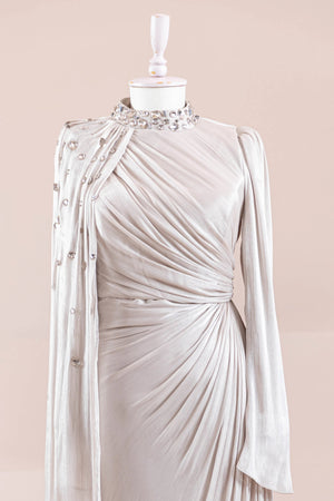 Aven Tesettür Abiye - FioraofDress - tesettur - abiye - BEJ - 38 - hijab - evening - dress