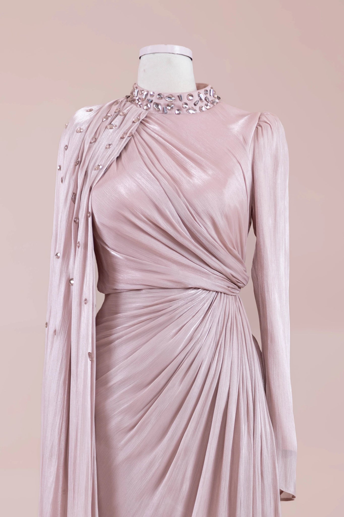 Aven Tesettür Abiye - FioraofDress - tesettur - abiye - Pudra - 38 - hijab - evening - dress