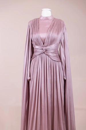 Ayrez Tesettür Abiye - FioraofDress - tesettur - abiye - rose - 38 - hijab - evening - dress