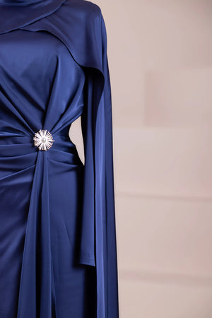 Ayza Tesettür Abiye - FioraofDress - tesettur - abiye - lacivert - 38 - hijab - evening - dress