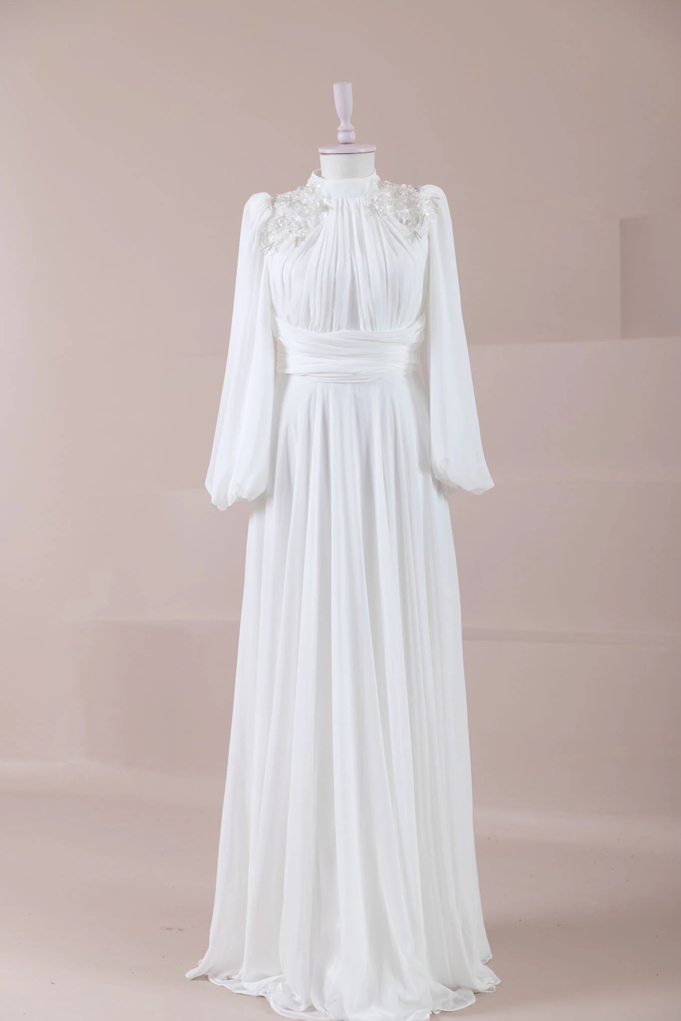 Azure Tesettür Abiye - FioraofDress - tesettur - abiye - Beyaz - 36 - hijab - evening - dress