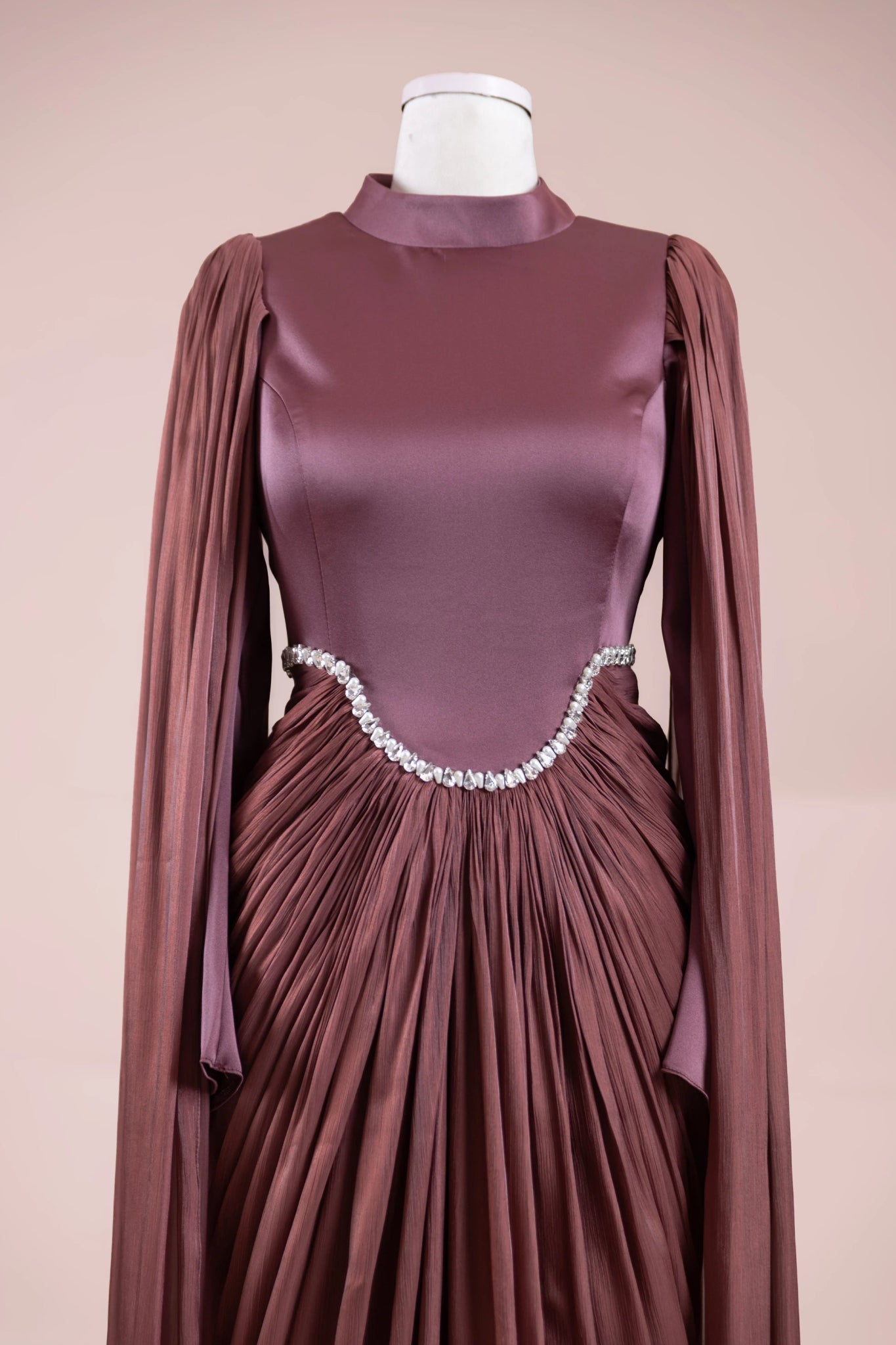 Belin Tesettür Abiye - FioraofDress - tesettur - abiye - bery burgundy - 36 - hijab - evening - dress