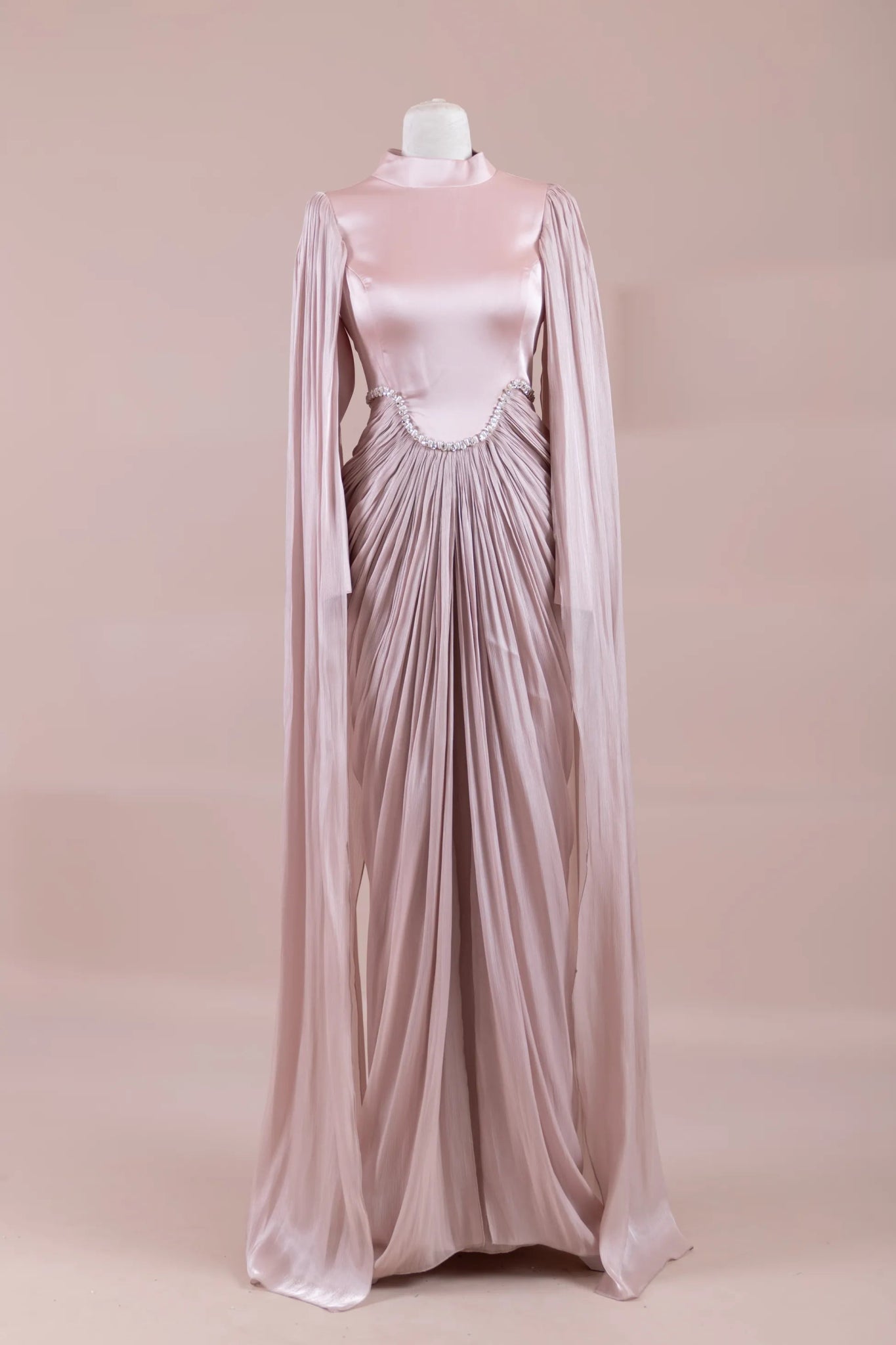 Belin Tesettür Abiye - FioraofDress - tesettur - abiye - Pudra - 36 - hijab - evening - dress