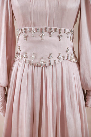 Belora Tesettür Abiye - FioraofDress - tesettur - abiye - Pudra - 38 - hijab - evening - dress