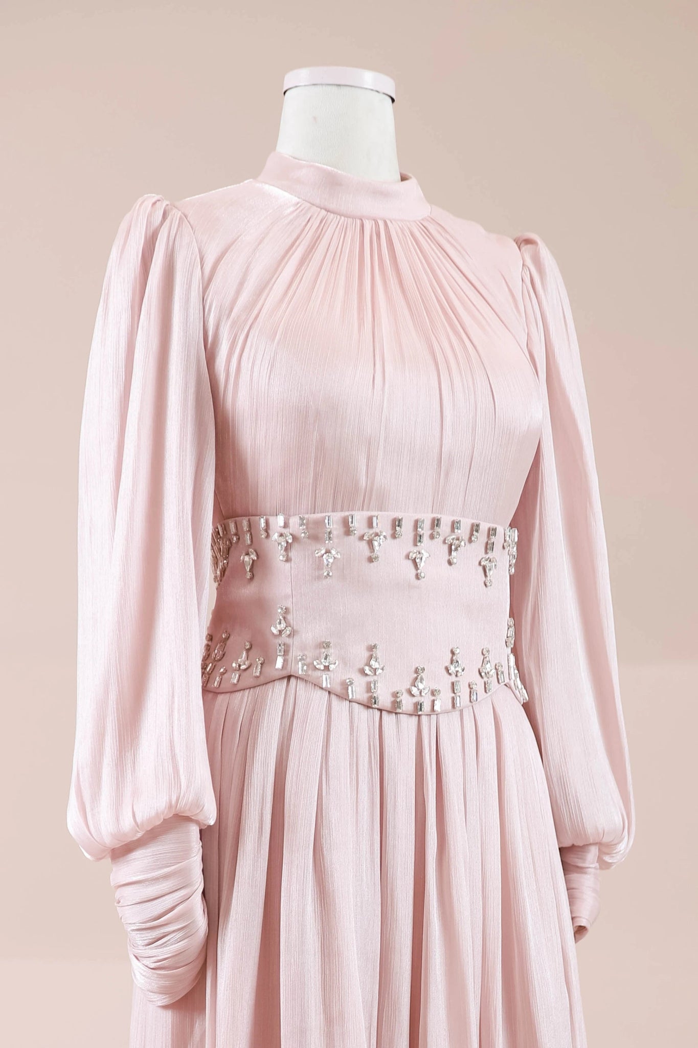 Belora Tesettür Abiye - FioraofDress - tesettur - abiye - Pudra - 38 - hijab - evening - dress