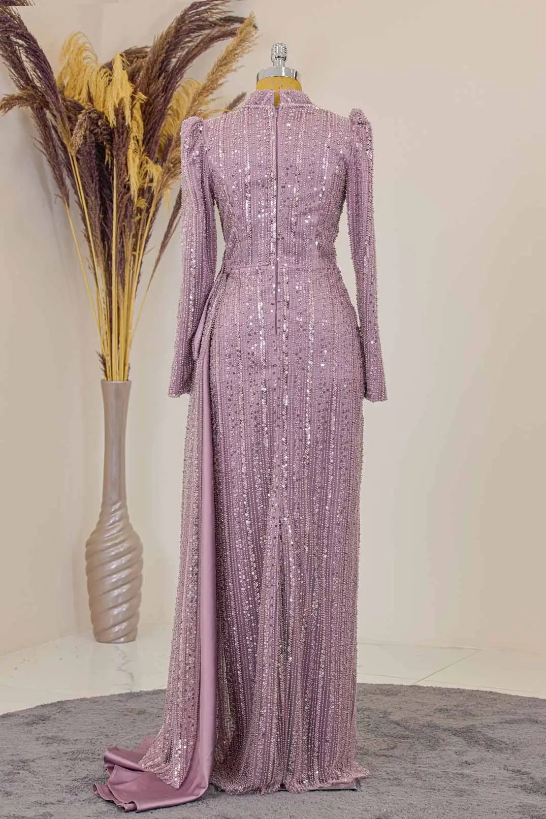 Berguzar Tesettür Abiye - FioraofDress - tesettur - abiye - LİLA - 38 - hijab - evening - dress