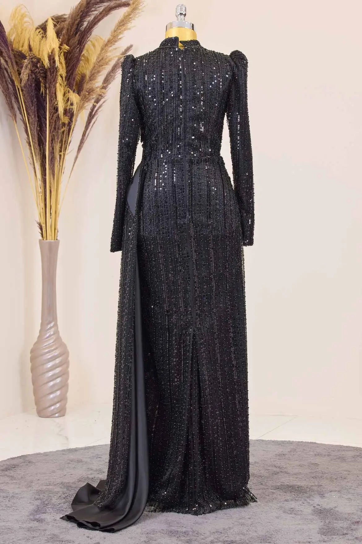 Berguzar Tesettür Abiye - FioraofDress - tesettur - abiye - Siyahh - 38 - hijab - evening - dress